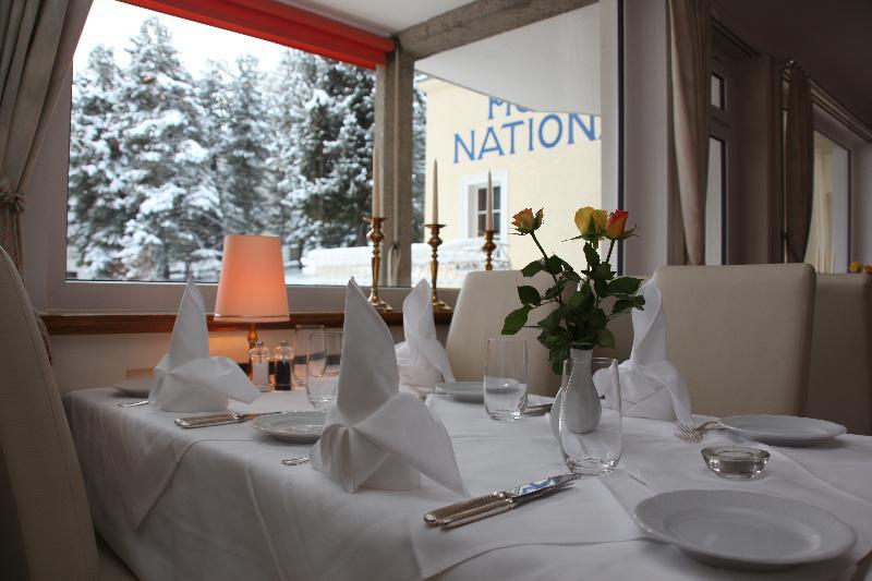 Hotel National By Mountain Hotels Davos Restaurante foto